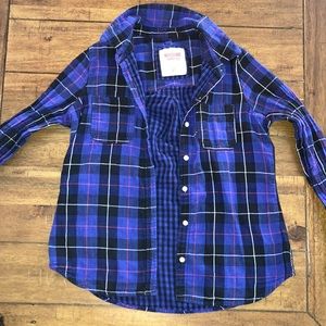Womens long sleeve flannel size L